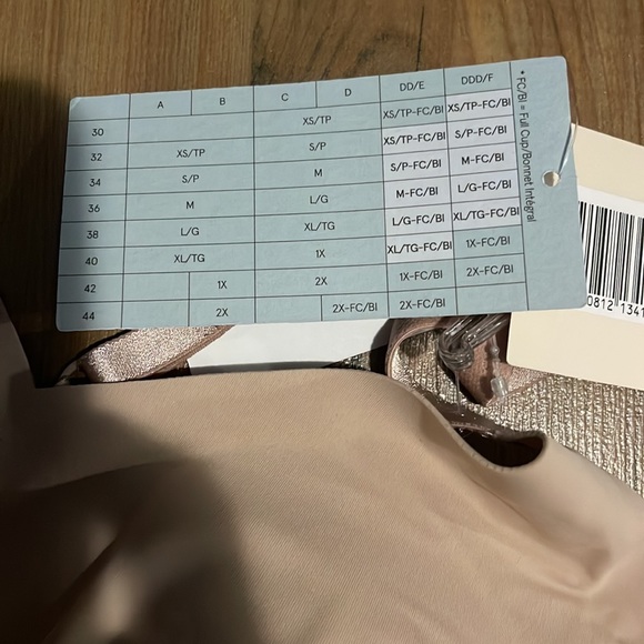 True & Co True Body Lift Full CupTriangle Adjustable Strap Bra Sizes Med & Lg - Picture 4 of 8